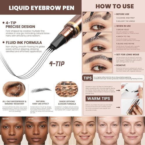 Creion de Sprancene Microblading Rezistent la Apa